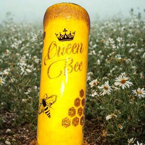 Custom Bee and Honeycomb Tumbler